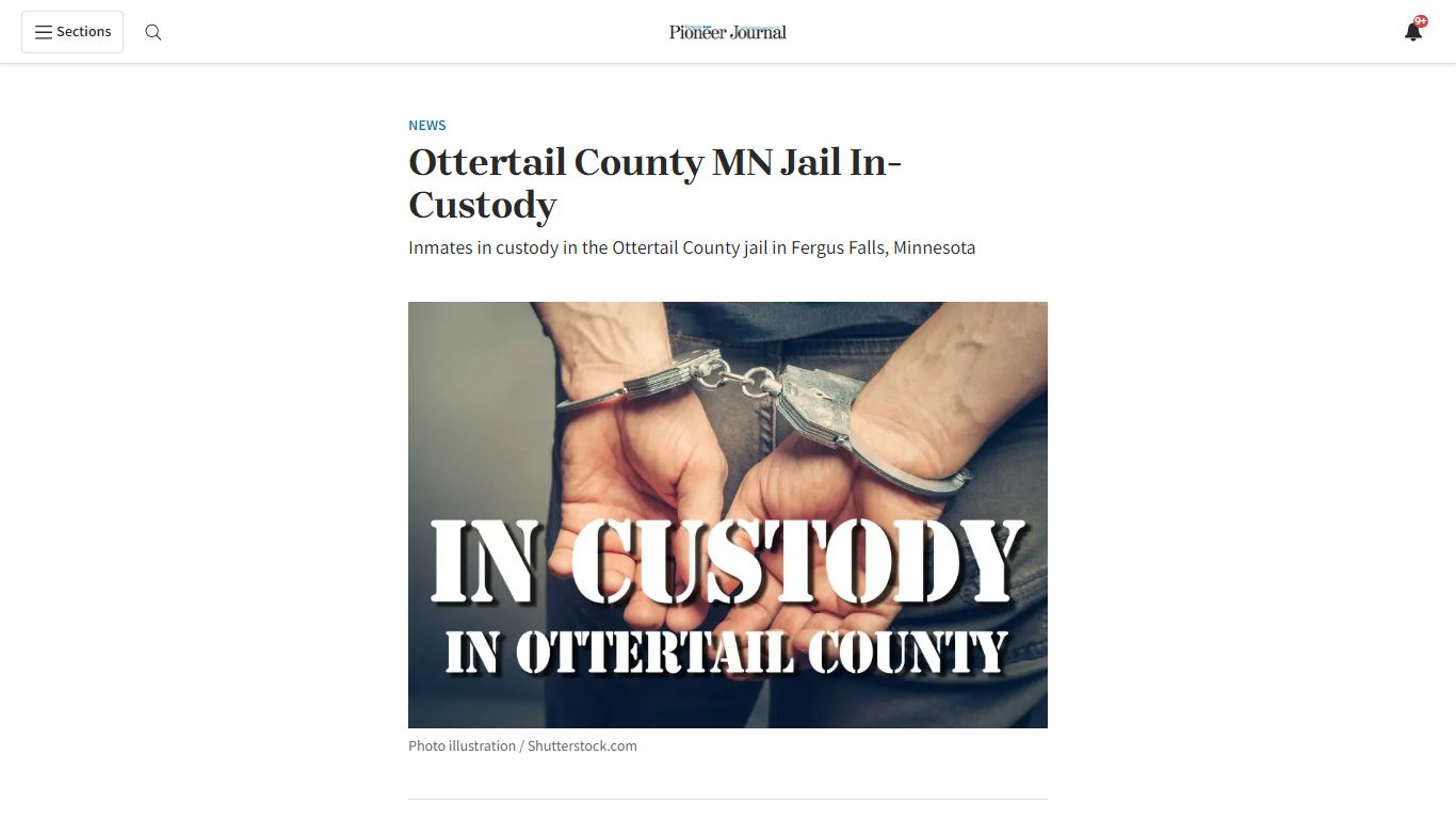 Ottertail County MN Jail In-Custody - Wadena Pioneer Journal | News ...